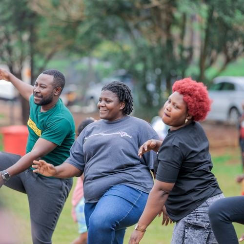 Hands up — high energy group session